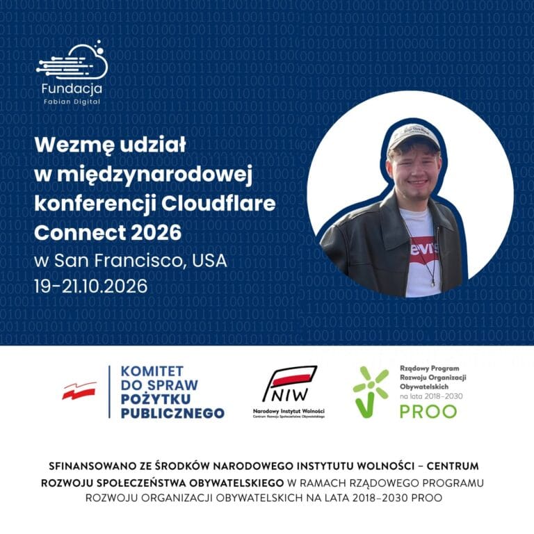 Wezmę udział w Cloudflare Connect 2026 w USA! [Fabian]